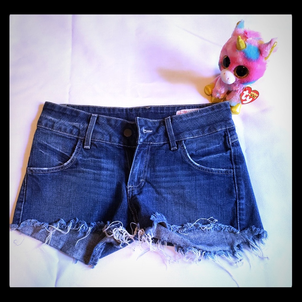 Blue Jean shorts, used twice from Neiman Marcus.